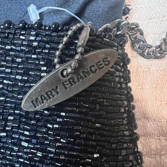 Mary Frances Beaded Crossbody Handbag Purse Lemons Fruit Sparkle Chain Strap - Picture 9 of 15